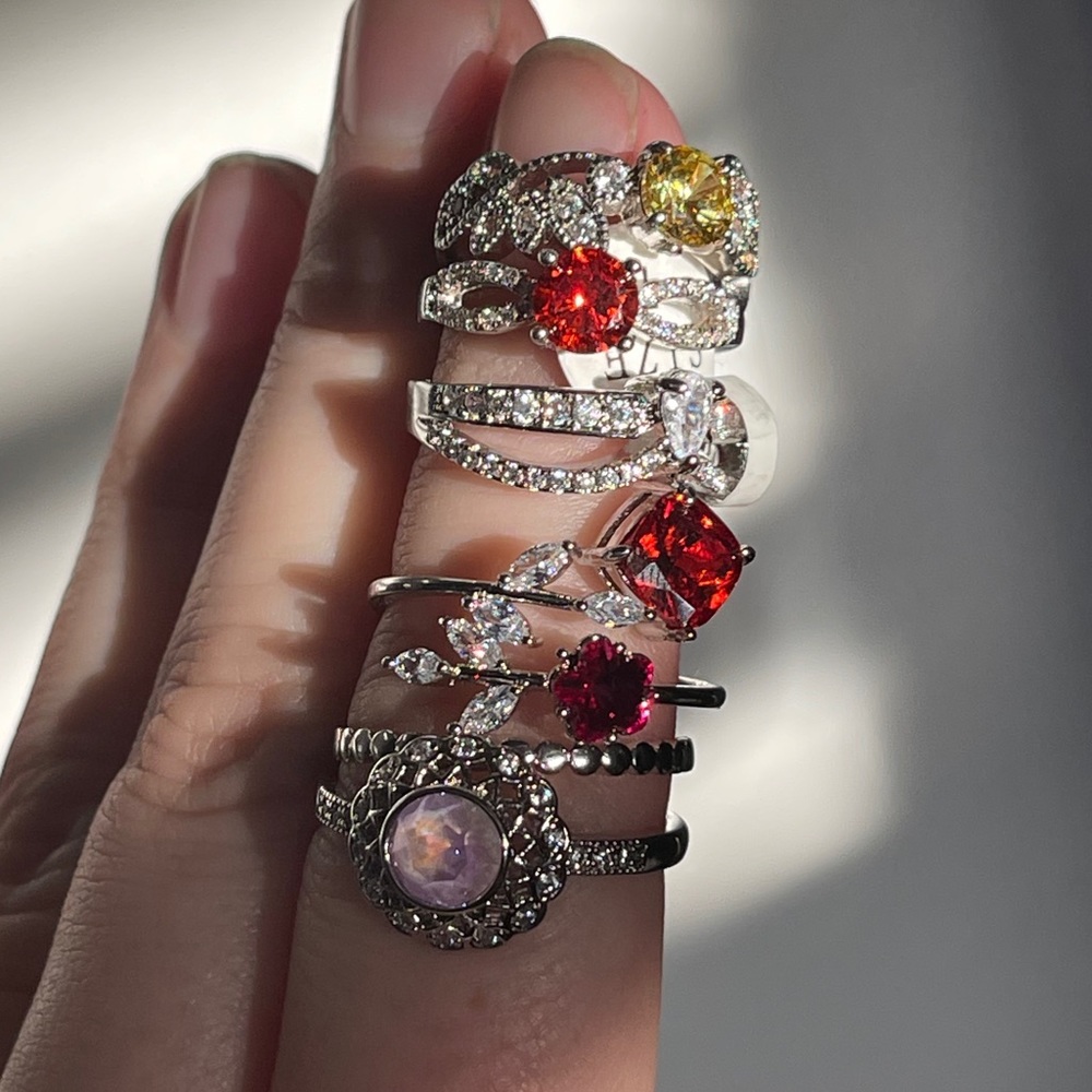 Silver rings set ✨